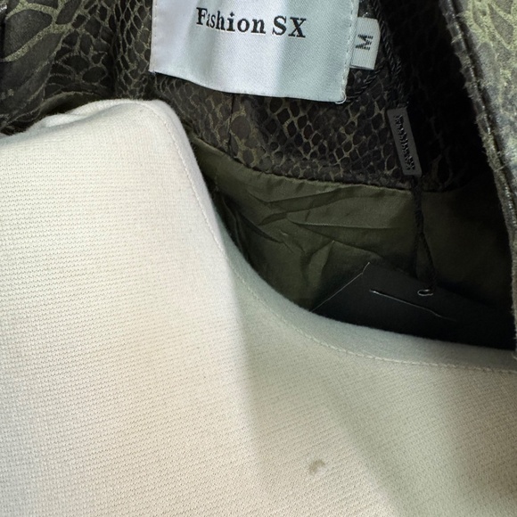 Fashion SX Rivet Faux Leather Jacket Zipper Moto Biker - Picture 8 of 14